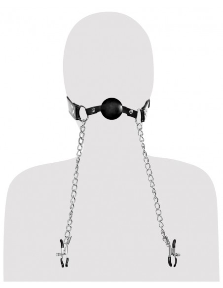 FFE Deluxe Ball Gag and Nipple