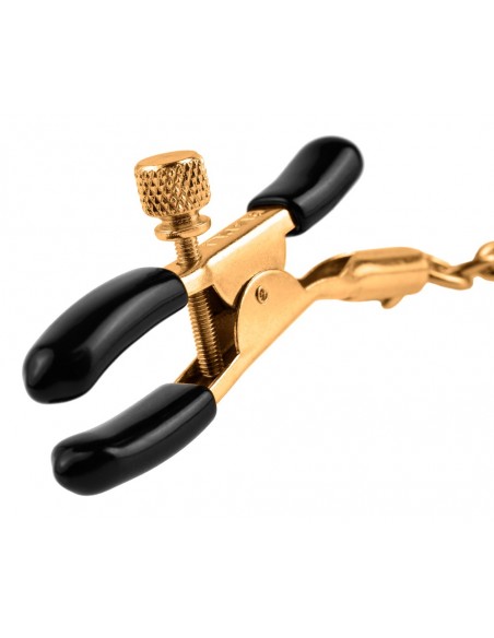 FFS Gold Chain Nipple Clamps