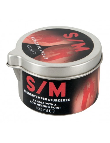 S/M Candle in a Tin red 100 g