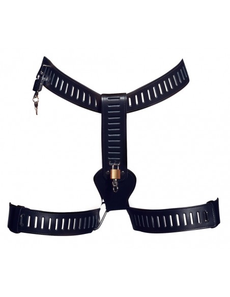 Leather Chastity String S-L