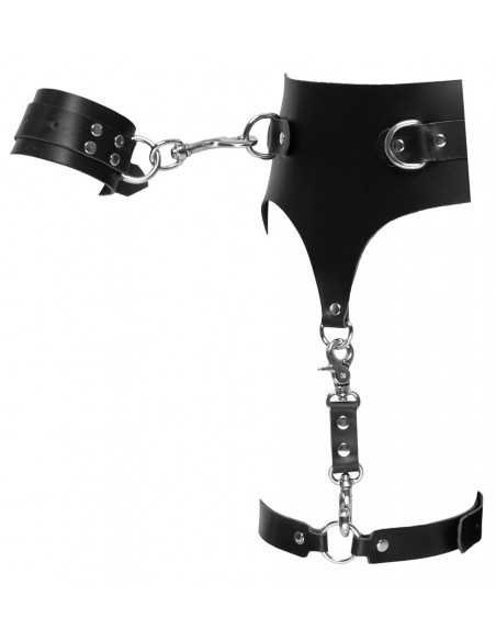 Leather Suspender Belt S/M