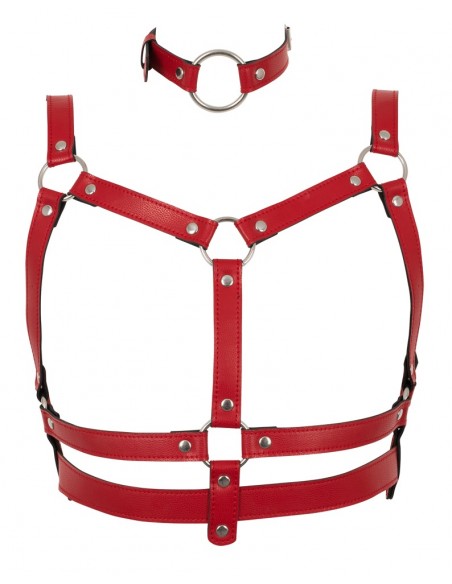 Bad Kitty Harness Set red