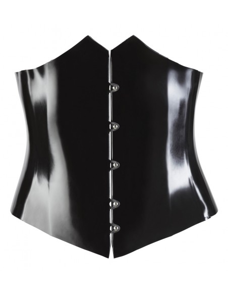 Latex Waist Cincher black S