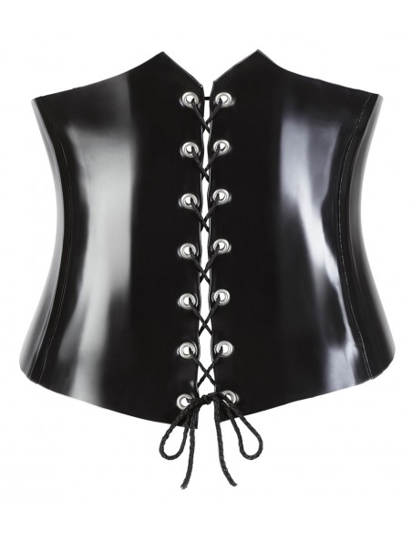 Latex Waist Cincher black S