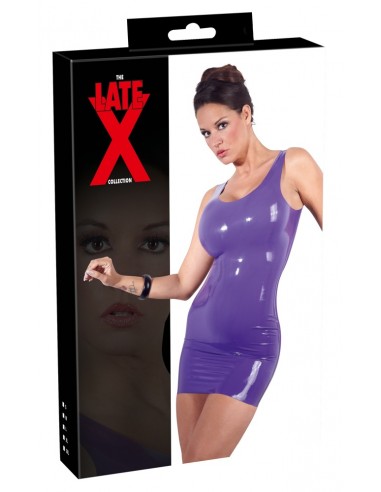 Latex Mini Dress purple L