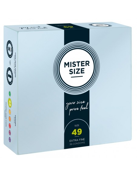 Mister Size 49mm pack of 36