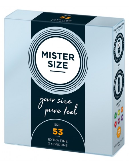 Mister Size 53mm pack of 3