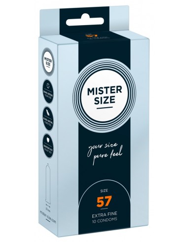 Mister Size 57mm pack of 10