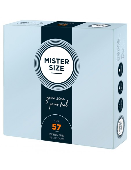 Mister Size 57mm pack of 36