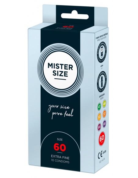Mister Size 60mm pack of 10