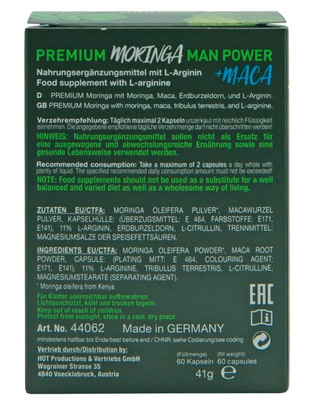 HOT BIO Moringa Man Caps 60pcs