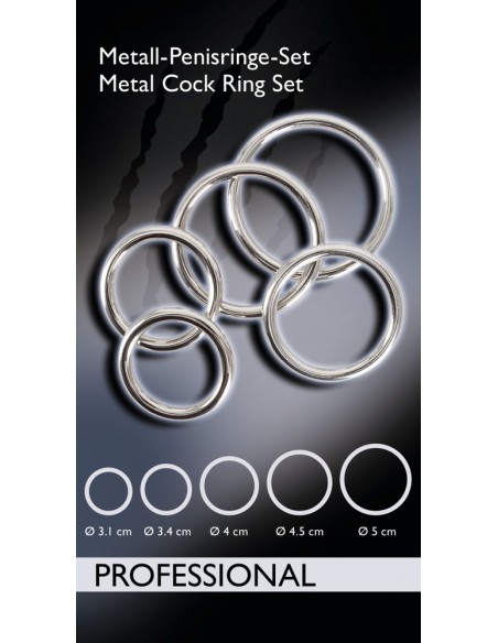 Bad Kitty Set of 5 Metal Rings