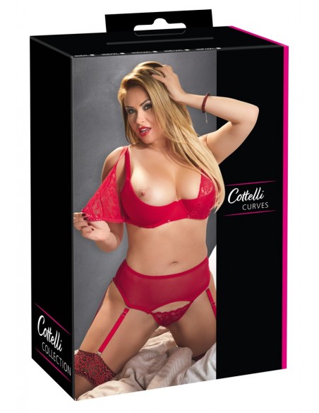 Bra Set red 90D/XL