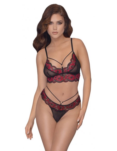 Bra Set black/red M