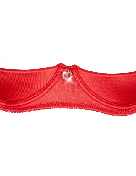 Shelf Bra Set red 75B/S