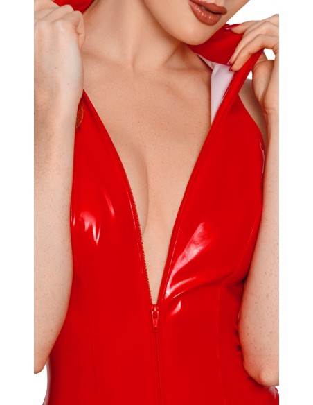 Vinyl Body Zip red M