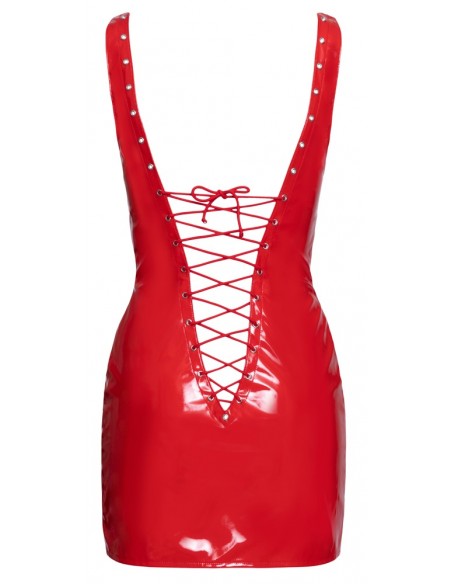 Vinyl Dress red S