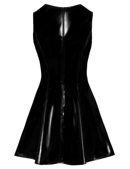 Vinyl Dress with Lace S