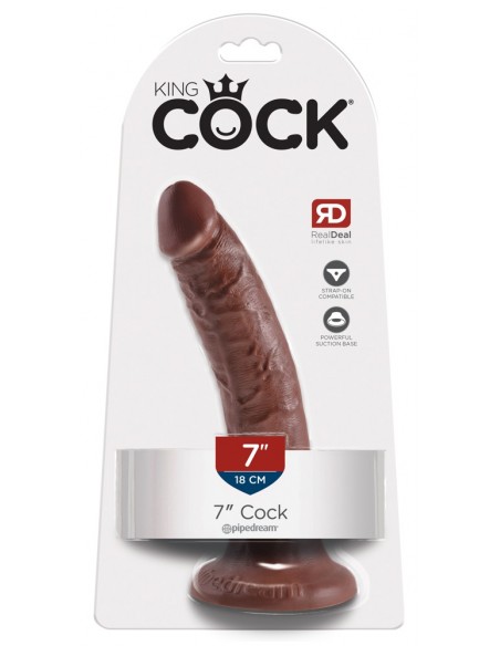 King Cock 7" Cock Brown