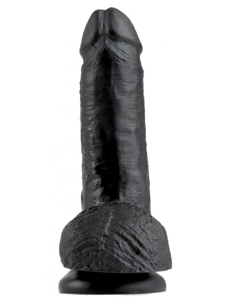 King Cock 7" Cock w Balls Dark