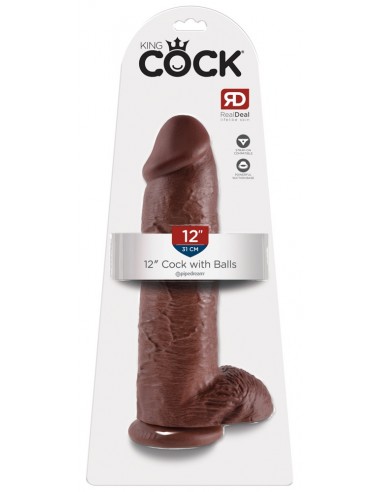 King Cock 12" Cock w Balls Bro