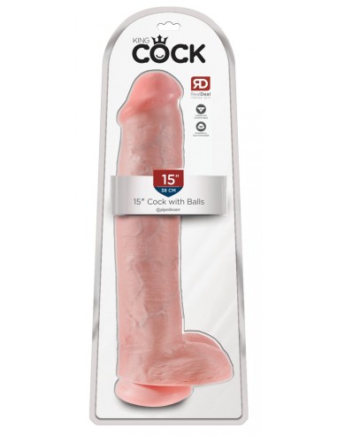 King Cock 15" Cock w Balls